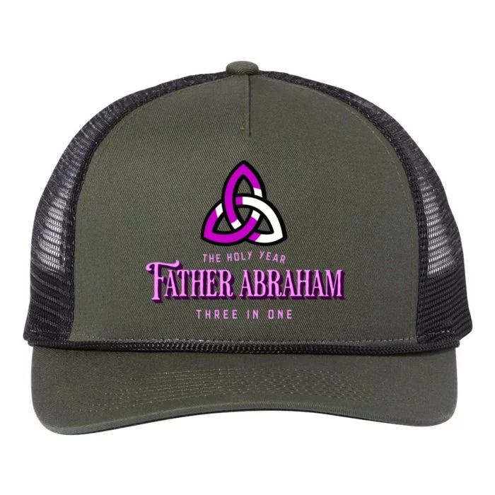 Father Abraham Three In One Apostle Holy Year Trinity Gift Retro Rope Trucker Hat Cap