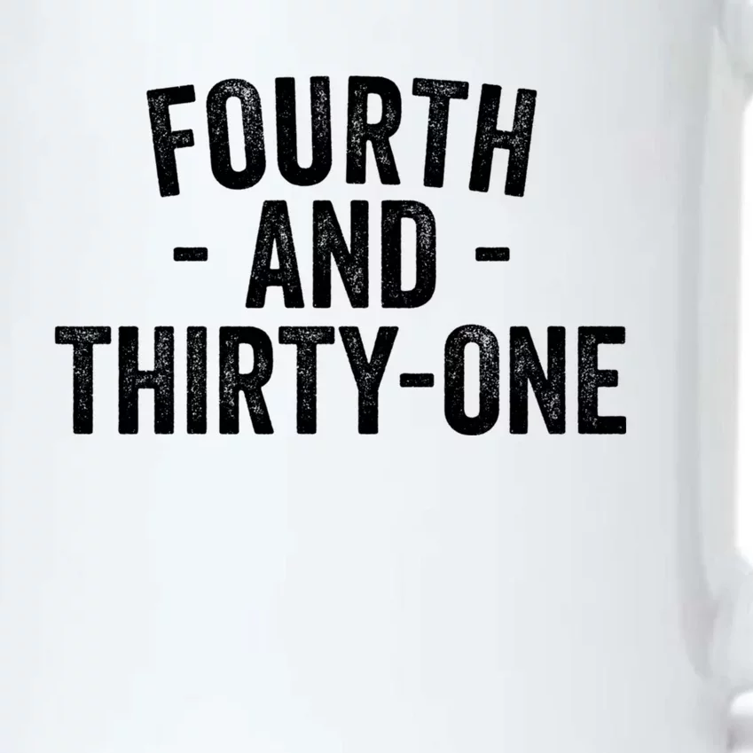 Fourth And Thirtyone 4th And 31 Goal Black Color Changing Mug