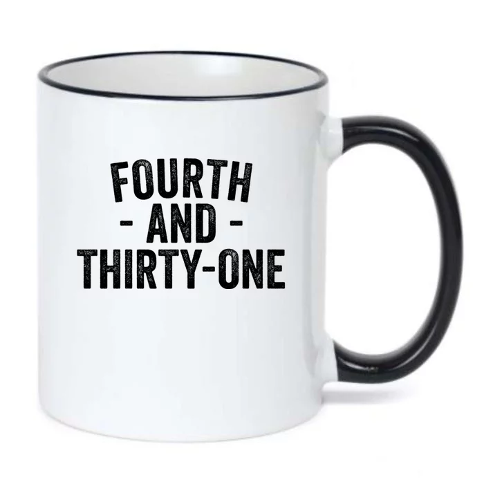 Fourth And Thirtyone 4th And 31 Goal Black Color Changing Mug