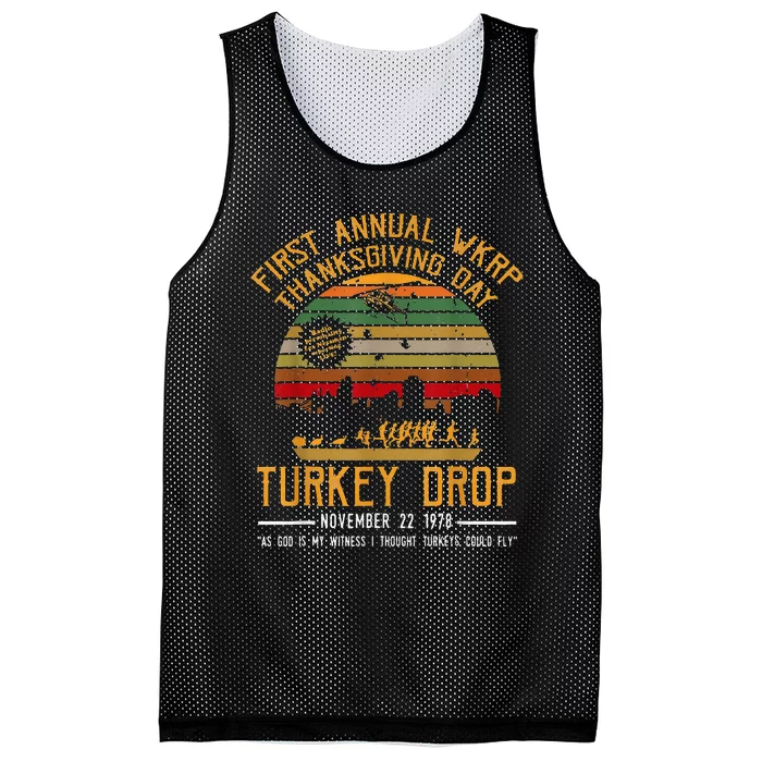 First Annual Thanksgiving Day Turkey Drop 22nd November Retr Mesh Reversible Basketball Jersey Tank