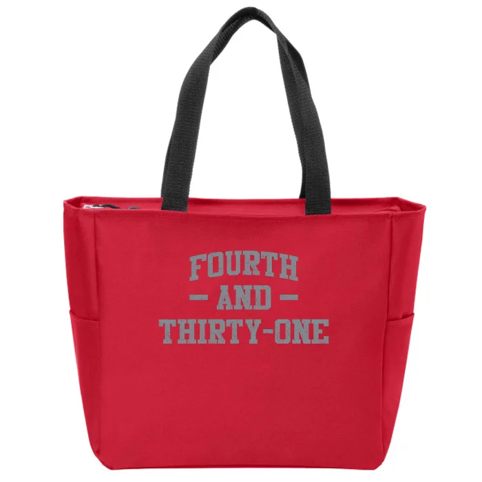 Fourth And Thirty One 4th And 31 Zip Tote Bag