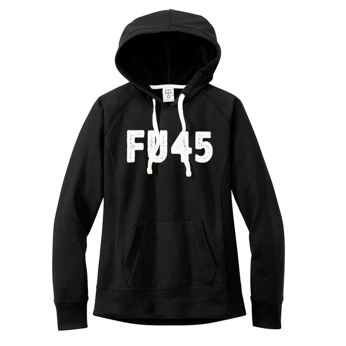 Fu45 Anti Trump Vintage Style Women's Fleece Hoodie