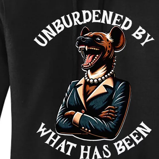 Funny Antikamala The Hyena With Famous Unburdened Quote Women's Pullover Hoodie