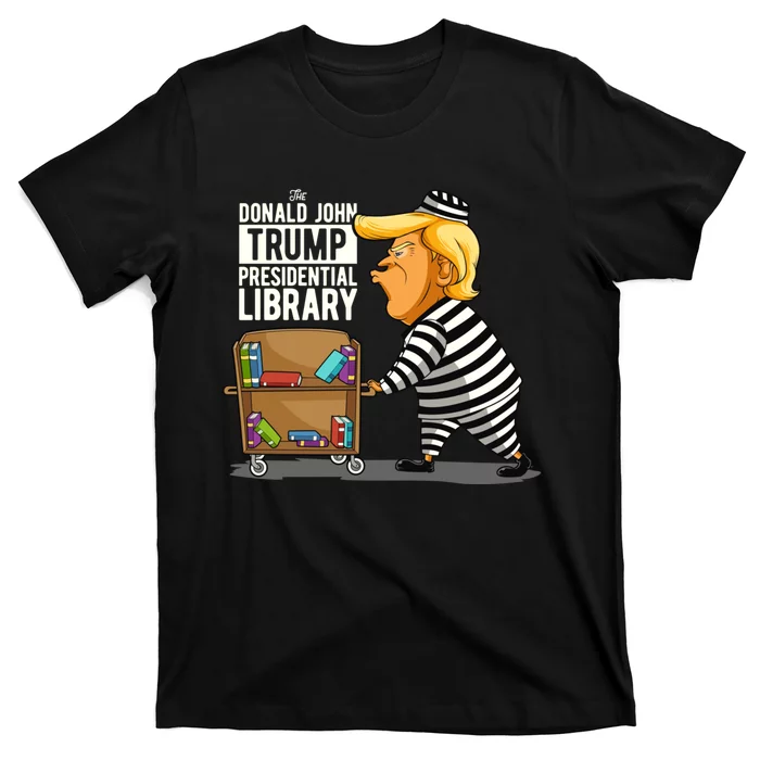 Funny Anti Trump Prison Trump Presidential Library T-Shirt