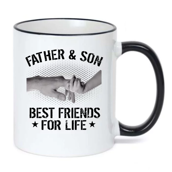 Father & Son Best Friends For Life Black Color Changing Mug