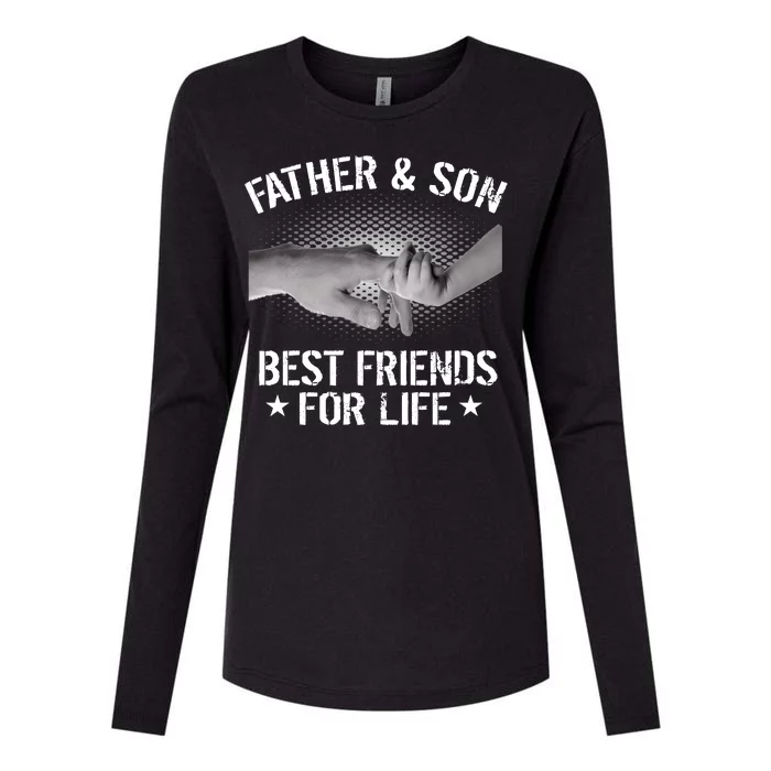 Father & Son Best Friends For Life Womens Cotton Relaxed Long Sleeve T-Shirt