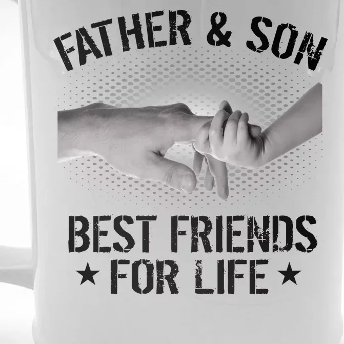 Father & Son Best Friends For Life Front & Back Beer Stein