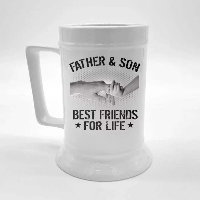 Father & Son Best Friends For Life Front & Back Beer Stein