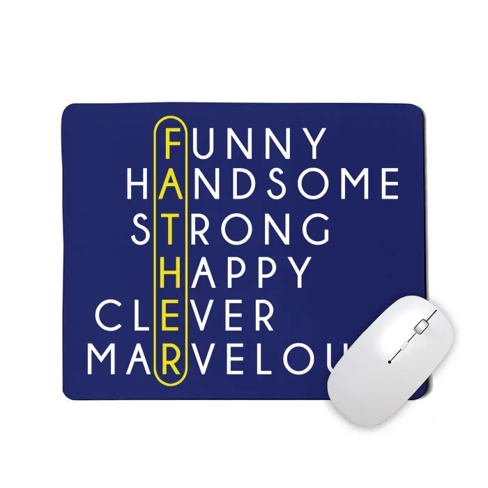 Father Acronym Fathers Day Mousepad