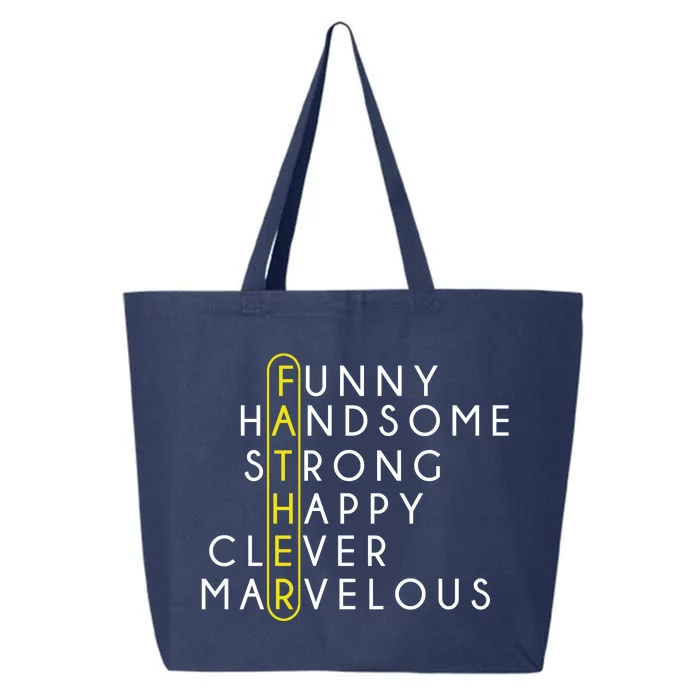 Father Acronym Fathers Day 25L Jumbo Tote