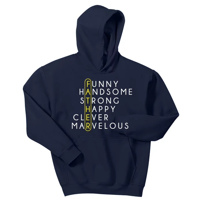 Father Acronym Fathers Day Kids Hoodie