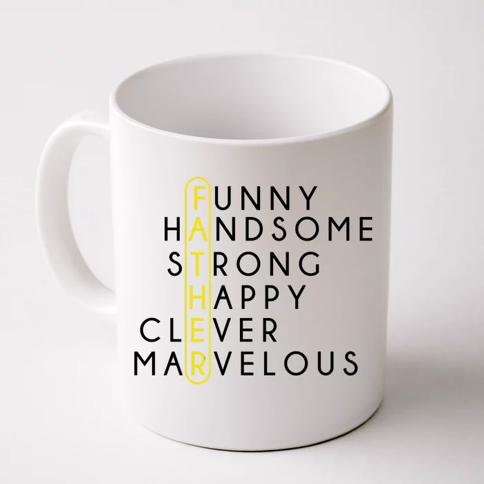 Father Acronym Fathers Day Front & Back Coffee Mug