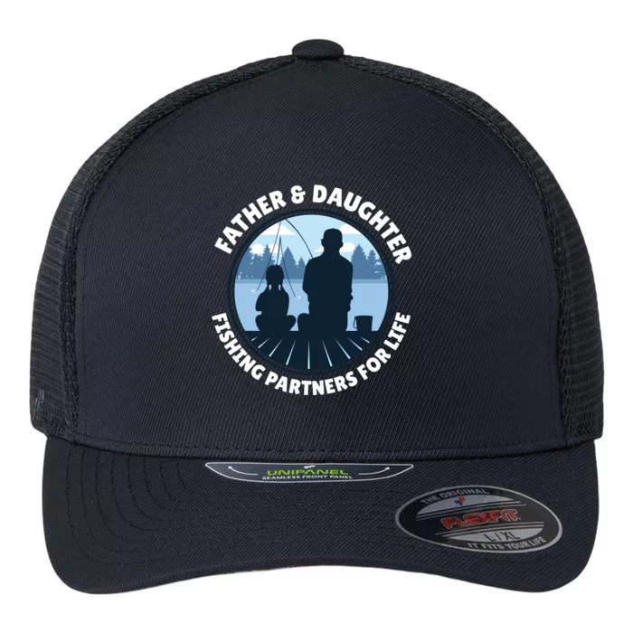 Father And Daughter Fishing Partners Flexfit Unipanel Trucker Cap