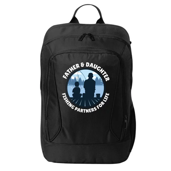 Father And Daughter Fishing Partners City Backpack