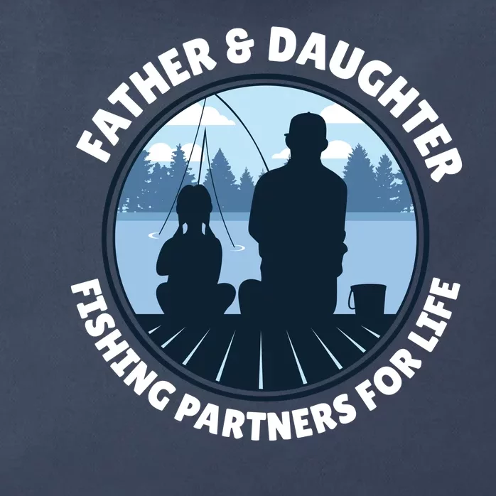 Father And Daughter Fishing Partners Zip Tote Bag