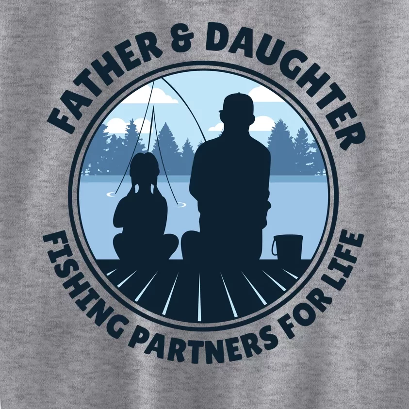 Father And Daughter Fishing Partners Kids Sweatshirt