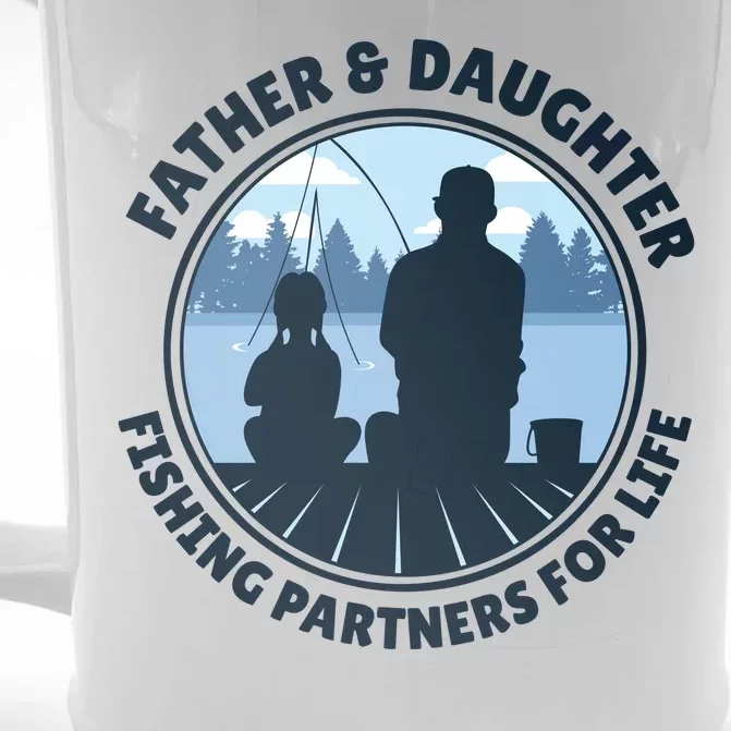 Father And Daughter Fishing Partners Front & Back Beer Stein