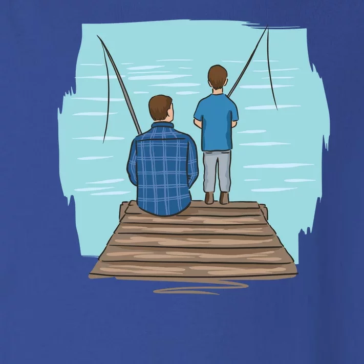 Father And Son Fishing Toddler Long Sleeve Shirt