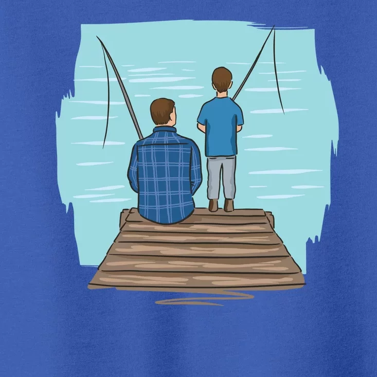 Father And Son Fishing Toddler T-Shirt