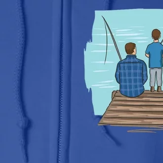 Father And Son Fishing Full Zip Hoodie