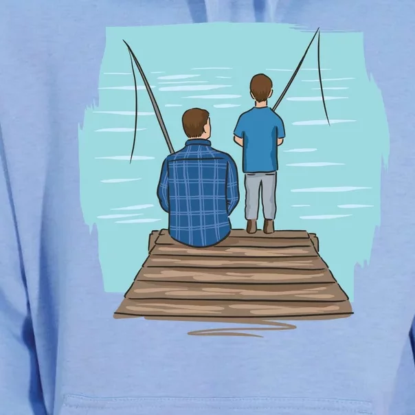 Father And Son Fishing Unisex Surf Hoodie