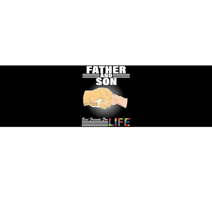 Father And Son Friends For Life Autism Awareness Bumper Sticker