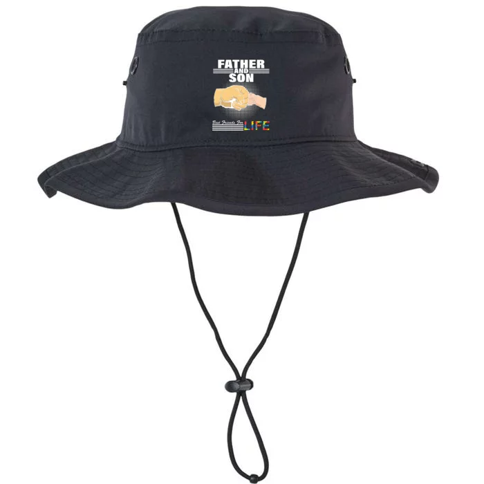 Father And Son Friends For Life Autism Awareness Legacy Cool Fit Booney Bucket Hat