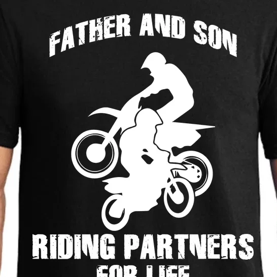 Father And Son Riding Partners For Life Motocross Pajama Set