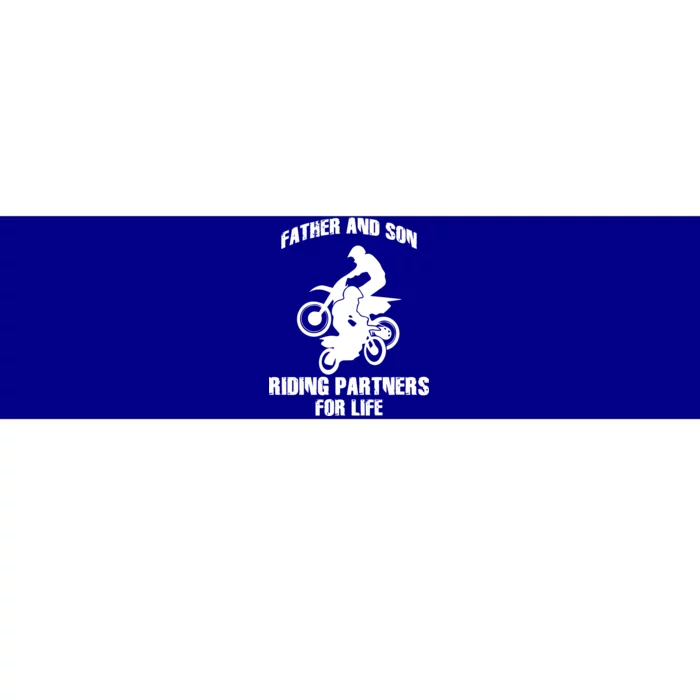 Father And Son Riding Partners For Life Motocross Bumper Sticker