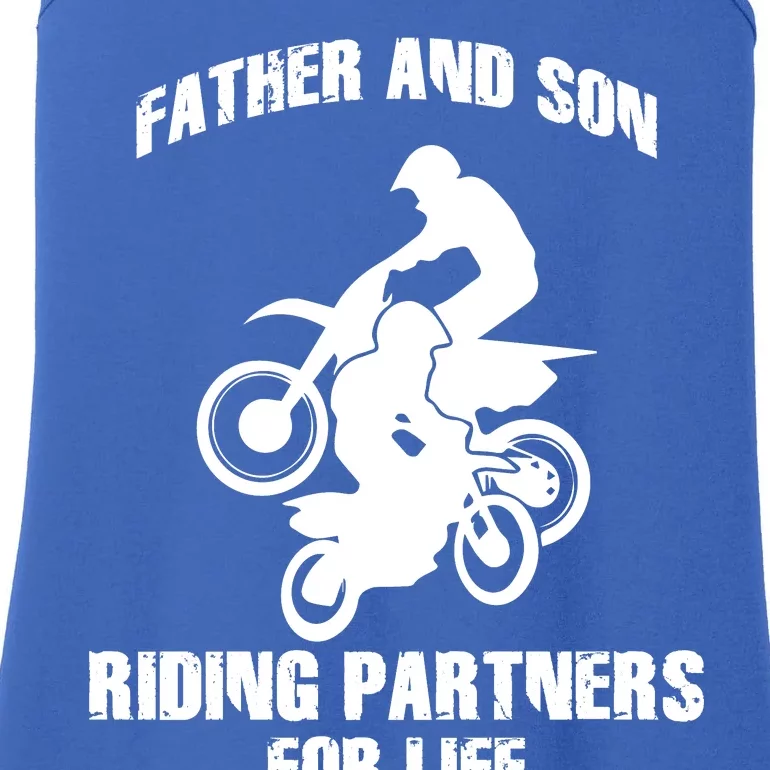 Father And Son Riding Partners For Life Motocross Ladies Essential Tank