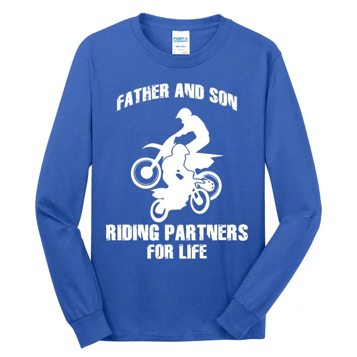 Father And Son Riding Partners For Life Motocross Tall Long Sleeve T-Shirt