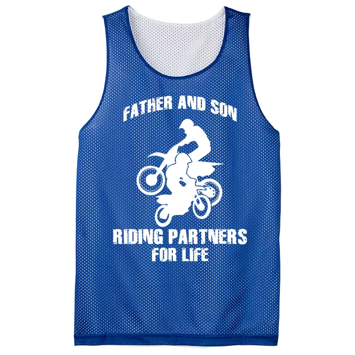 Father And Son Riding Partners For Life Motocross Mesh Reversible Basketball Jersey Tank