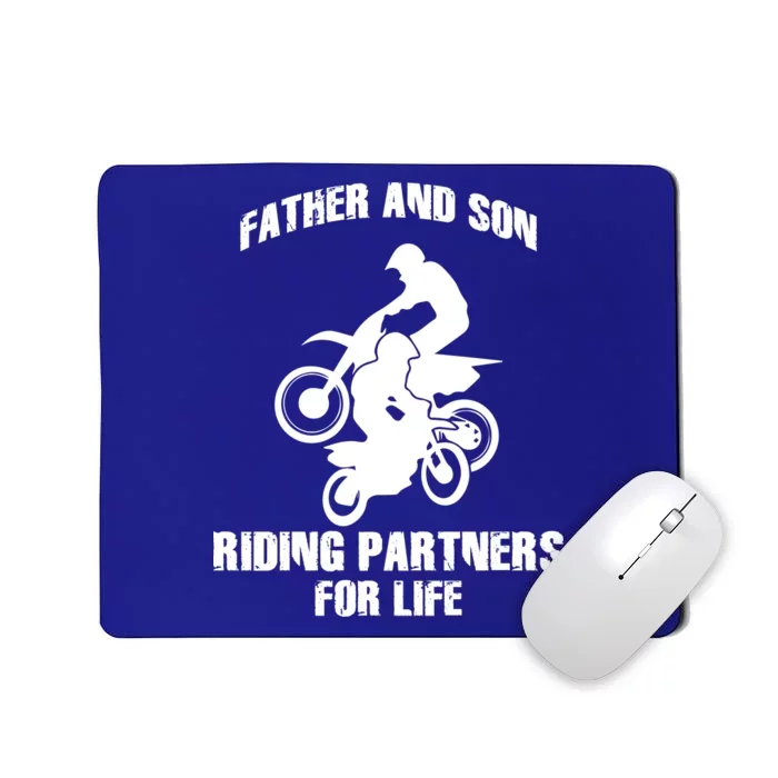 Father And Son Riding Partners For Life Motocross Mousepad