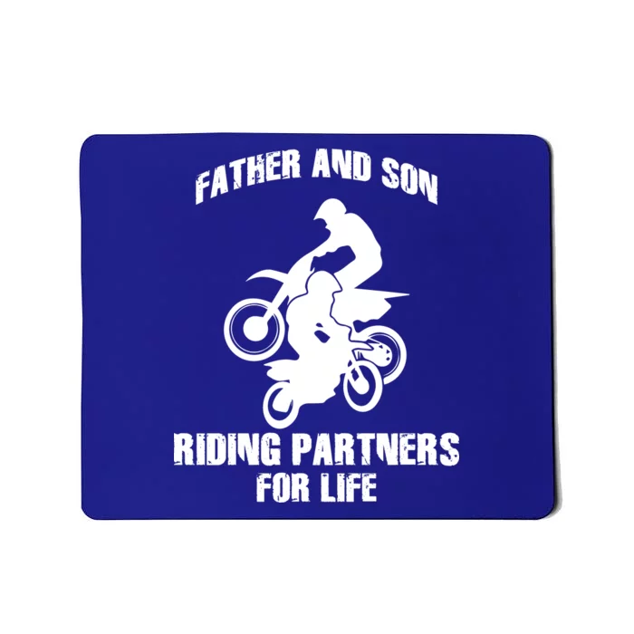 Father And Son Riding Partners For Life Motocross Mousepad