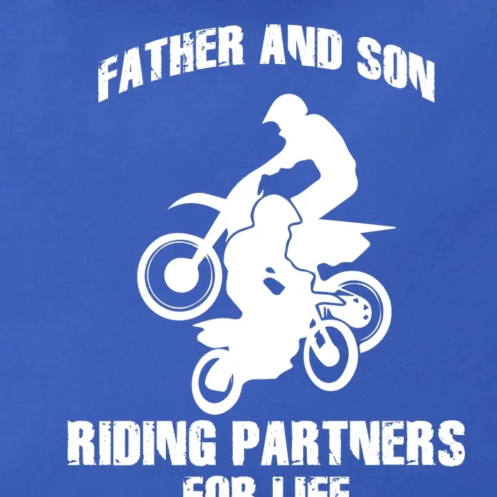 Father And Son Riding Partners For Life Motocross Zip Tote Bag