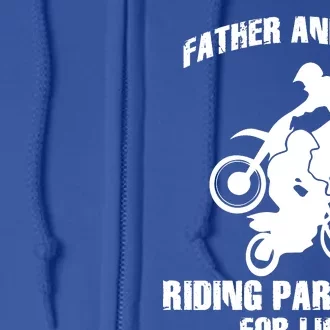 Father And Son Riding Partners For Life Motocross Full Zip Hoodie