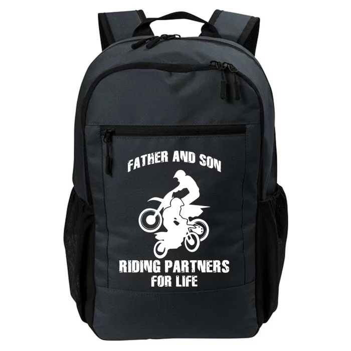 Father And Son Riding Partners For Life Motocross Daily Commute Backpack