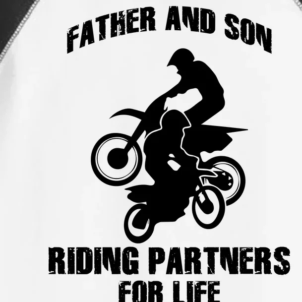 Father And Son Riding Partners For Life Motocross Toddler Fine Jersey T-Shirt