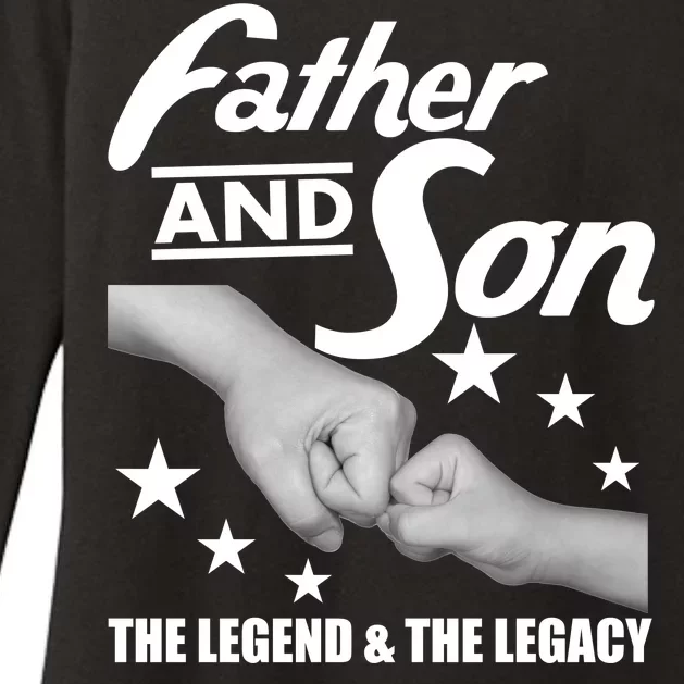 Father And Son The Legend & Legacy Womens CVC Long Sleeve Shirt