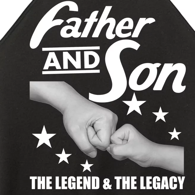 Father And Son The Legend & Legacy Women’s Perfect Tri Rocker Tank