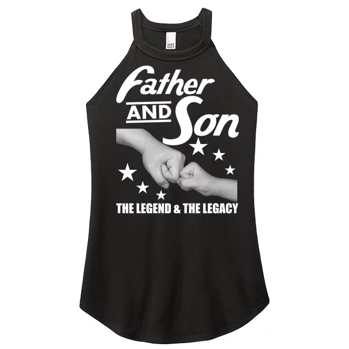 Father And Son The Legend & Legacy Women’s Perfect Tri Rocker Tank