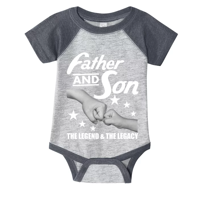 Father And Son The Legend & Legacy Infant Baby Jersey Bodysuit