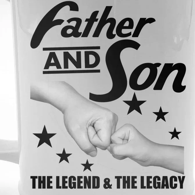 Father And Son The Legend & Legacy Front & Back Beer Stein