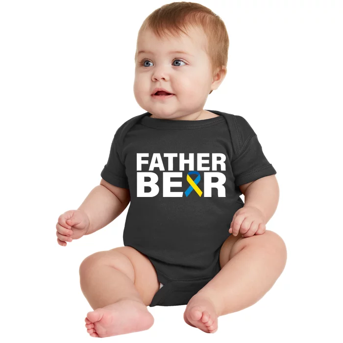 Father Bear Down Syndrome Awareness Baby Bodysuit