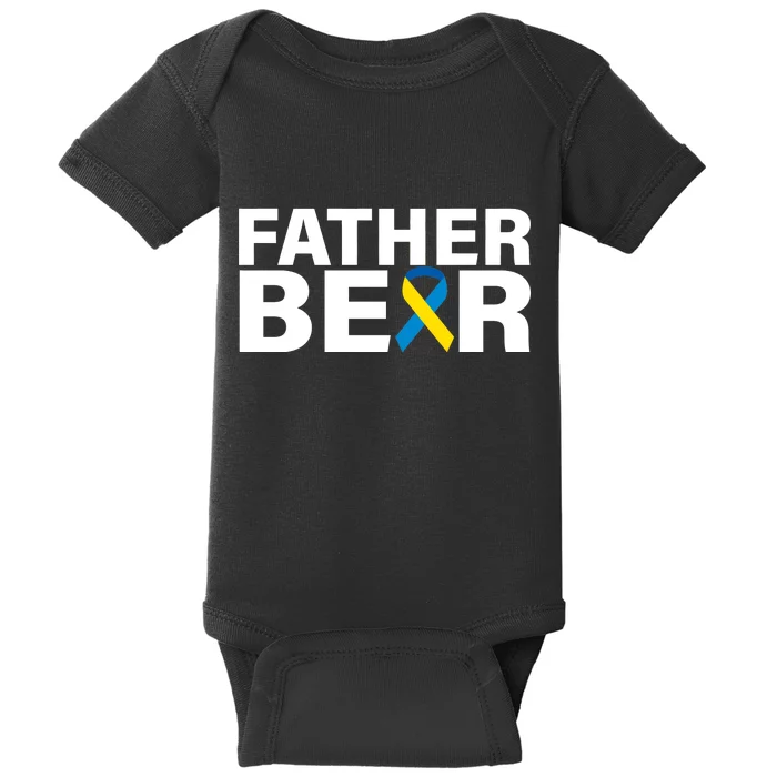 Father Bear Down Syndrome Awareness Baby Bodysuit