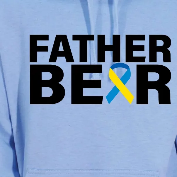 Father Bear Down Syndrome Awareness Unisex Surf Hoodie