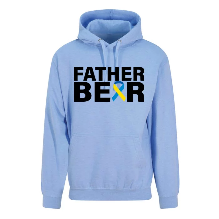 Father Bear Down Syndrome Awareness Unisex Surf Hoodie