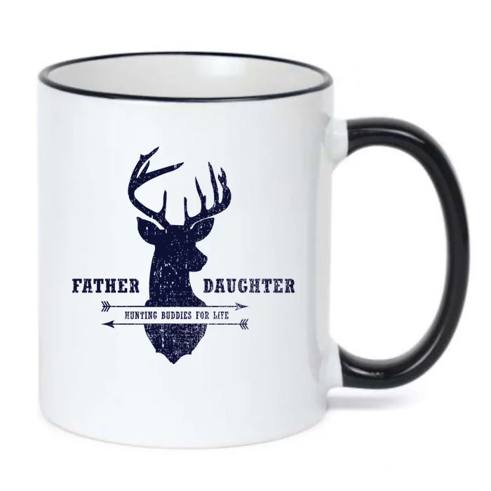 Father Daughter Hunting Black Color Changing Mug