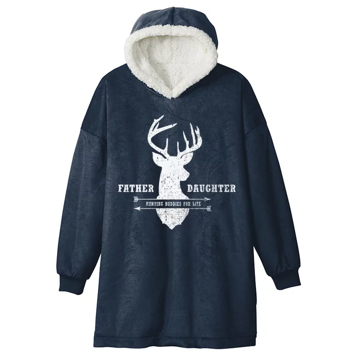 Father Daughter Hunting Hooded Wearable Blanket