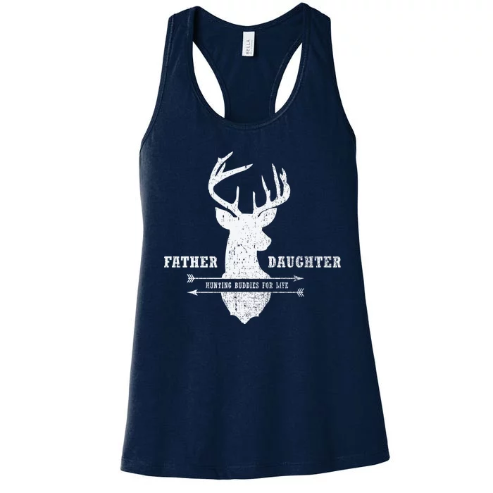 Father Daughter Hunting Women's Racerback Tank